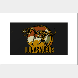 Lunasaurus Luna Dinosaur T-Rex Posters and Art